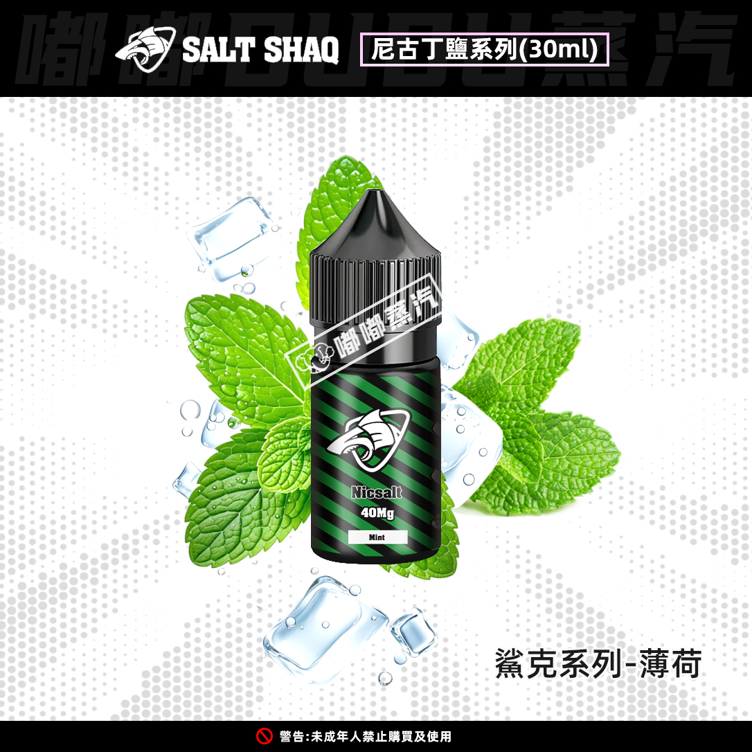 鯊克SALT-SHAQ薄荷口味30ML電子菸油